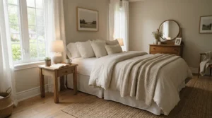 A comfortable mattress for stomach sleepers in a stylish London apartment bedroom