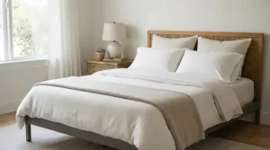 Dual tension mattress for hip pain allowing custom firmness for side and back sleepers