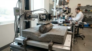 Long-term durability testing on an orthopaedic mattress for a heavy person in a workshop