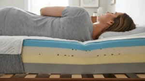 A premium memory foam orthopaedic mattress for back sleepers providing tailored lumbar support